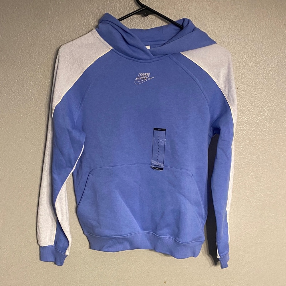 Nike Men's Blue and Gray Sweater